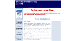 Desktop Screenshot of bustingbureaucracy.com