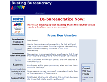 Tablet Screenshot of bustingbureaucracy.com